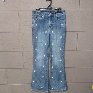 GAP Blue Flare Jeans with White Star Details